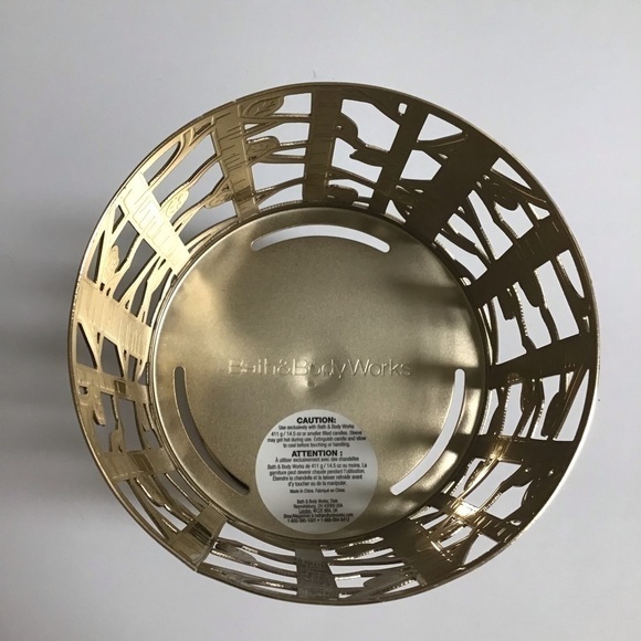 Bath & Body Works White BIRCH TREES Pedestal 3 Wick Candle Holder Rustic Cabin - Picture 14 of 15